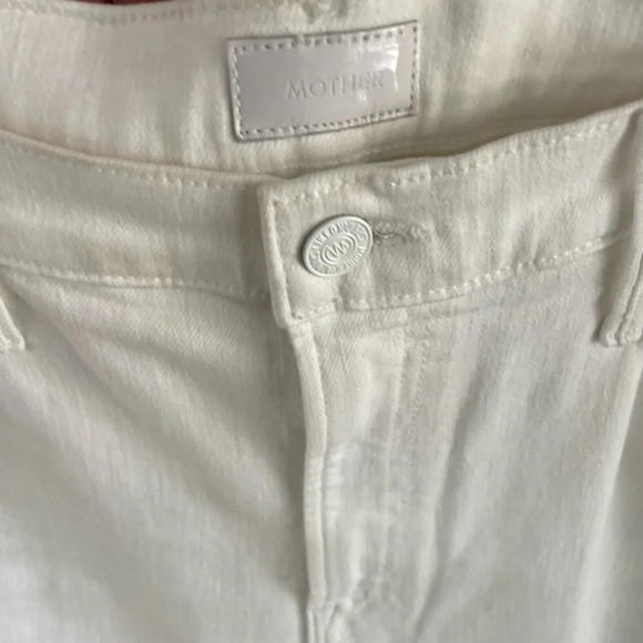 MOTHER The Dazzler Mid Rise Ankle Jeans - White - Size 33 - NWT - Picture 6 of 16